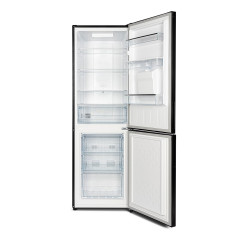CHIQ FBM228NE4DE No Frost mit Wasserspender Kühlgefrierkombination (E, 221 kWh, 170 cm hoch, Dunkel Edelstahl)