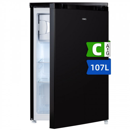 CHIQ CTT107BC LED Light Auto Drain Kühlgefrierkombination (C, 845 mm hoch, Schwarz)