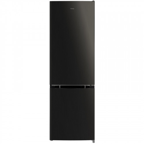 CHIQ CBM157LC Low Frost Energiesparend Kühl-Gefrier-Kombination (C, 121 kWh, 1440 mm hoch, Dunkel Edelstahl)