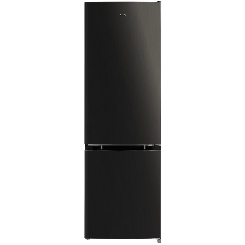 CHIQ CBM157LC Low Frost Energiesparend Kühl-Gefrier-Kombination (C, 121 kWh, 1440 mm hoch, Dunkel Edelstahl)