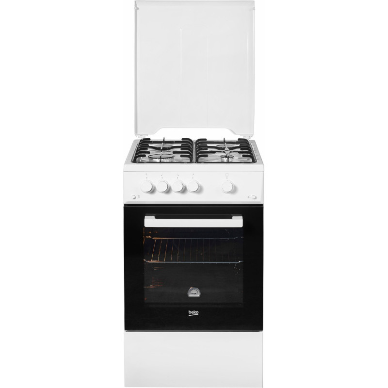 BEKO Gas-Standherd »FSG52010FW« Herausnehmbares Innenglas – für eine besonders einfache Reinigung