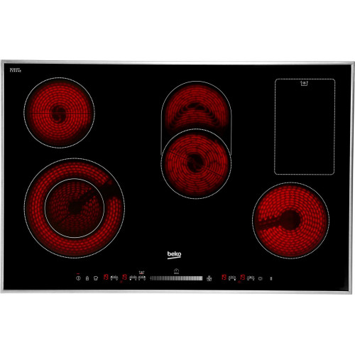 BEKO Elektro-Kochfeld »HIC 85502 TX« Slide-Touch Tasten: Steuern durch direktes Antippen oder entlangfahren