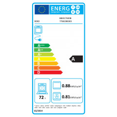 BEKO BBIE17300B Einbau-Backofen (Einbaugerät, A, 72 l, 594 mm breit)