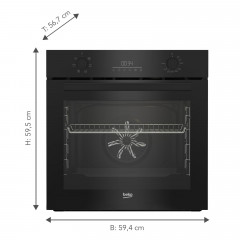 BEKO BBIE17300B Einbau-Backofen (Einbaugerät, A, 72 l, 594 mm breit)