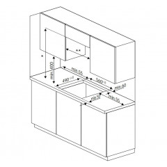 BEKO BBUM13329XS, Einbauherdset (Glaskeramikkochfeld, A, 72 l)