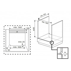 BEKO BBUM13329XS, Einbauherdset (Glaskeramikkochfeld, A, 72 l)