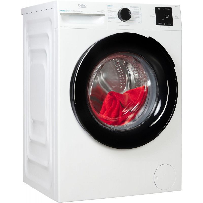 BEKO Waschmaschine »BM3WFU3941X« 9 kg 1400 U/min Waschen mit EnergySpin: Bis zu 35 % Energie sparen – nicht nur in Eco
