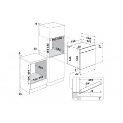 BAUKNECHT BBA285PU0K, Einbaubackofen (Einbaugerät, 71 l, 595 mm breit)