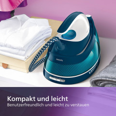 Philips Dampfbügelstation »GC7844/20 PerfectCare Compact« 1.500 ml Wassertank 2.400 Watt, OptimalTemp, 400 gr Dampfstoß