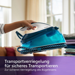 Philips Dampfbügelstation »GC7844/20 PerfectCare Compact« 1.500 ml Wassertank 2.400 Watt, OptimalTemp, 400 gr Dampfstoß