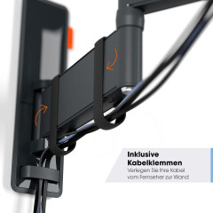 VOGEL´S TVM 3449 TV Wandhalterung, max. 65 Zoll, Ausziehbar, Neigbar, Schwenkbar, Schwarz