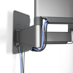 VOGEL´S TVM 5859 TV Wandhalterung, max. 100 Zoll, Ausziehbar, Schwenkbar, Schwarz