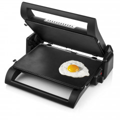 NOVA 4in1 Kontaktgrill, Waffeleisen, Sandwichmaker, Schwarz / Silber (1500 Watt)