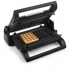 NOVA 4in1 Kontaktgrill, Waffeleisen, Sandwichmaker, Schwarz / Silber (1500 Watt)