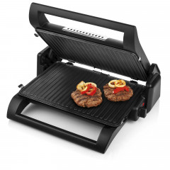 NOVA 4in1 Kontaktgrill, Waffeleisen, Sandwichmaker, Schwarz / Silber (1500 Watt)