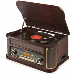 FENTON MEMPHIS VINTAGE DARK BROWN Giradischi Braun Farbe FENTON MEMPHIS VINTAGE DARK BROWN Giradischi Braun Farbe