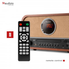 AUDIZIO Radio/CD-Player Salerno DAB Radio, KW|DAB+|DAB, FM, DAB+, DAB, Bluetooth, Braun