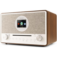 AUDIZIO LUCCA WOOD/BROWN Internet Radio, KW|DAB+|DAB|Internetradio, Internet Radio, FM, DAB+, Bluetooth, Braun/Weiss