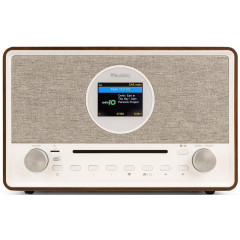 AUDIZIO LUCCA WOOD/BROWN Internet Radio, KW|DAB+|DAB|Internetradio, Internet Radio, FM, DAB+, Bluetooth, Braun/Weiss