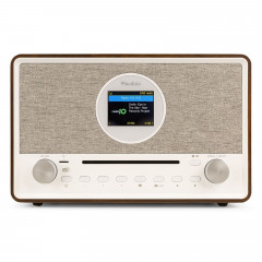 AUDIZIO LUCCA WOOD/BROWN Internet Radio, KW|DAB+|DAB|Internetradio, Internet Radio, FM, DAB+, Bluetooth, Braun/Weiss