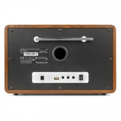 AUDIZIO LUCCA WOOD/BROWN Internet Radio, KW|DAB+|DAB|Internetradio, Internet Radio, FM, DAB+, Bluetooth, Braun/Weiss