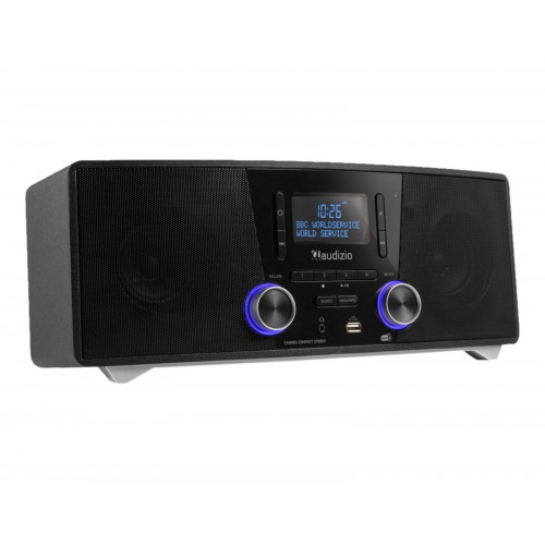 AUDIZIO CANNES BLACK DAB Radio, KW|DAB+|DAB, DAB+, FM, Bluetooth, Schwarz