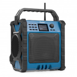 AUDIZIO Temi-XL Jobsite Baustellenradio, KW|DAB+|DAB, FM, DAB+, DAB, Bluetooth, Blau