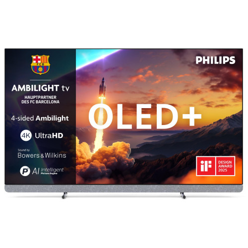 Philips 65OLED910 OLED TV, 65 Zoll, 4K UHD, HDR10, 120 Hz, Smart TV