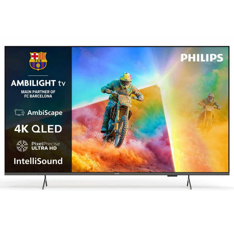 PHILIPS Ambilight TV 43PQS8651/12 QLED TV (Flat, 43 Zoll / 108 cm, UHD 4K, SMART TV, Ambilight)