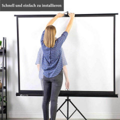 UPLIVING Projektionswand mit Stativ Beamer Leinwand