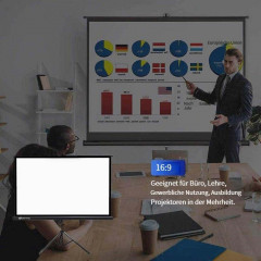 UPLIVING Projektionswand mit Stativ Beamer Leinwand