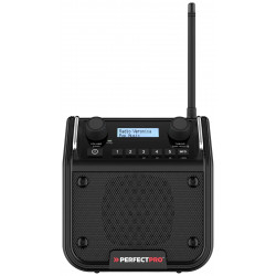PerfectPro DABPRO Baustellenradio DAB+, UKW AUX, Bluetooth® stoßfest, spritzwassergeschützt, staubdicht Schwarz PerfectPro DABPRO Baustellenradio DAB+, UKW AUX, Bluetooth® stoßfest, spritzwassergeschützt, staubdicht Schwarz