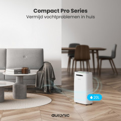 AURONIC AU3229 - Compact Plus Series Luftentfeuchter Weiß (420 Watt, Raumgröße: 40 m²)