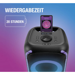 FRESH ‘N REBEL Party Loud M, Partylautsprecher, 20h Spielzeit Party-Lautsprecher, Schwarz, Wasserfest