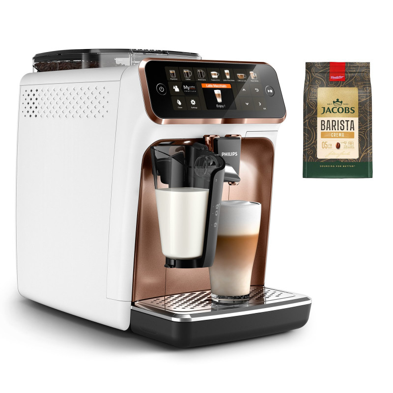 Philips Kaffeevollautomat »EP5443/70 5400 Series, 12 Kaffeespezialitäten« LatteGo Milchsystem und 4 Benutzerprofilen