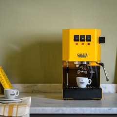 GAGGIA RI 9481/18 CLASSIC EVO YELLOW Siebträgermaschine Yellow