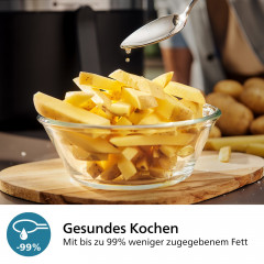 Philips Heißluftfritteuse »Airfryer XXL Kombi HD9876/90, mit 8,3 l, Rapid CombiAir Technologie« 2200 W Fassungsvermögen 8,3 l 22 Kochfunktionen, QuickClean und WiFi Konnektivität