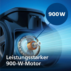 PHILIPS FC9555/09 5000 Series beutellos, Staubsauger, maximale Leistung: 900 Watt