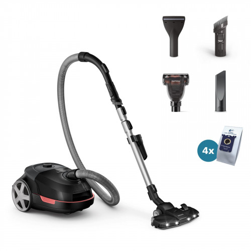 PHILIPS XD6142/12 6000 Series mit Beutel, Staubsauger, maximale Leistung: 900 Watt