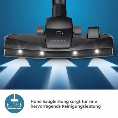 PHILIPS XD6142/12 6000 Series mit Beutel, Staubsauger, maximale Leistung: 900 Watt