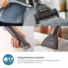 PHILIPS XD6142/12 6000 Series mit Beutel, Staubsauger, maximale Leistung: 900 Watt
