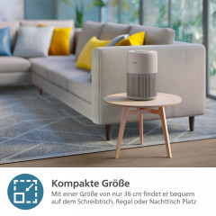 PHILIPS AC0921/14 PureProtect Mini 900 Series Luftreiniger Beige (21 Watt, Raumgröße: 65 m², HEPA-Filter, Vorfilter)