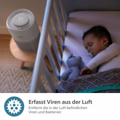PHILIPS AC0921/14 PureProtect Mini 900 Series Luftreiniger Beige (21 Watt, Raumgröße: 65 m², HEPA-Filter, Vorfilter)