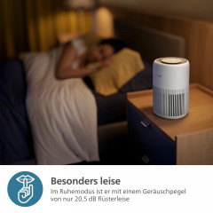 PHILIPS AC0920/10 PureProtect Mini 900 Series Luftreiniger Arktisweiß (21 Watt, Raumgröße: 65 m², HEPA-Filter, Vorfilter)