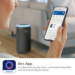 PHILIPS AC3221/13 PureProctect 3200 Series intelligenter Luftreiniger Anthrazit (36 Watt, Raumgröße: 135 m², HEPA-, Aktivkohle-, Vorfilter)