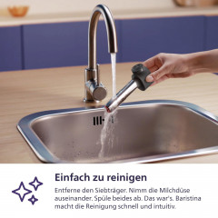 PHILIPS BAR400/60 Baristina Latte Espressomaschine Schwarzgrau