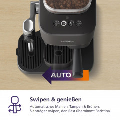 PHILIPS BAR400/60 Baristina Latte Espressomaschine Schwarzgrau