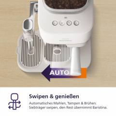 PHILIPS BAR400/00 Baristina Latte Espressomaschine Naturweiß/Weiß