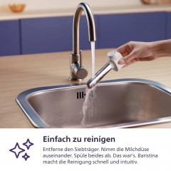 PHILIPS BAR400/00 Baristina Latte Espressomaschine Naturweiß/Weiß