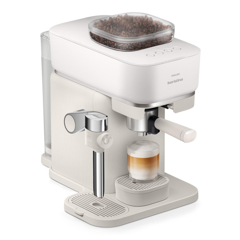 PHILIPS BAR400/00 Baristina Latte Espressomaschine Naturweiß/Weiß
